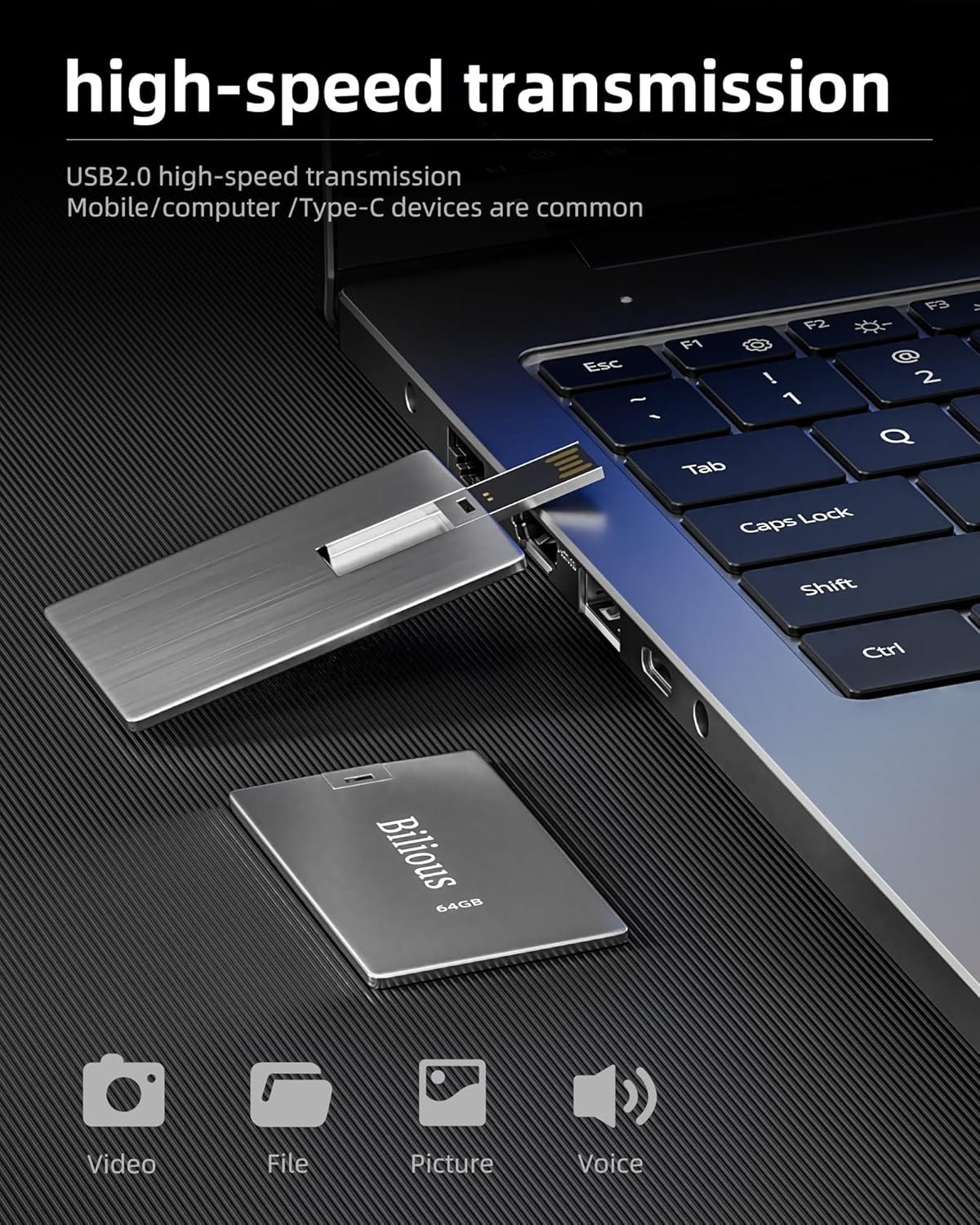 Metal Card USB Flash Drive - Image 3