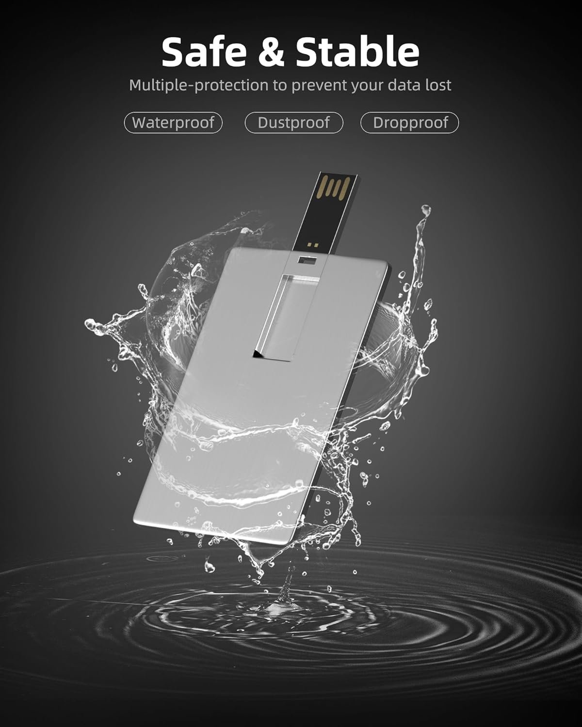 Metal Card USB Flash Drive - Image 5