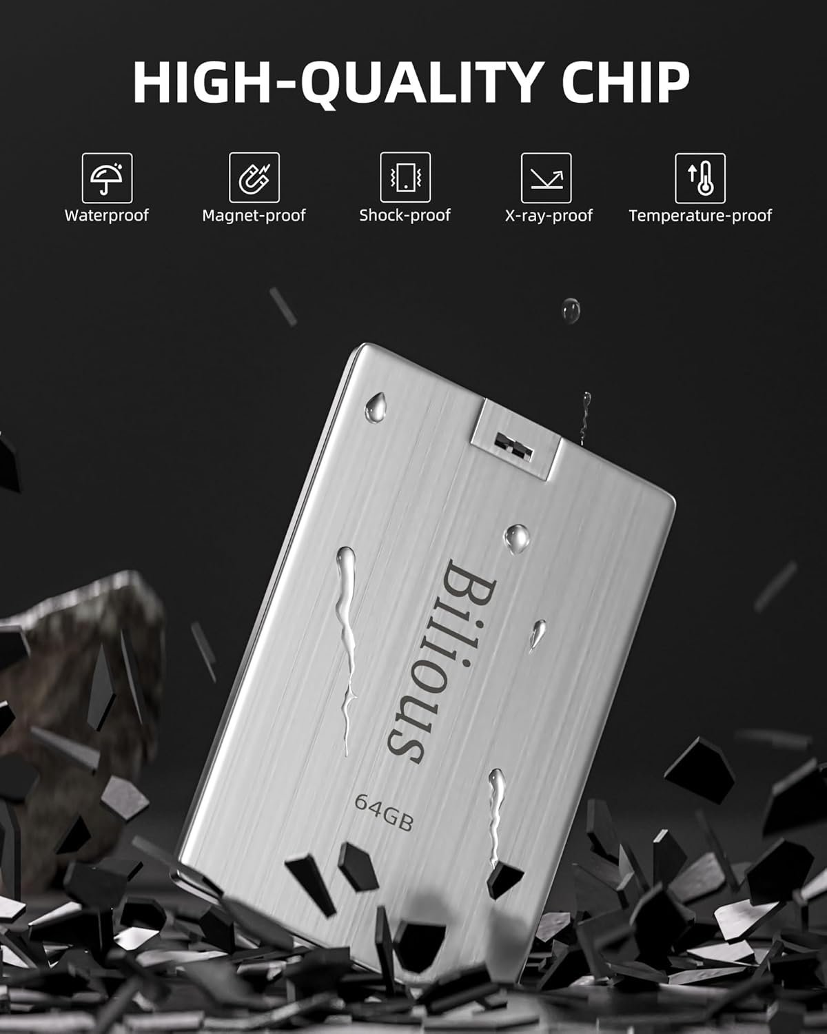 Metal Card USB Flash Drive - Image 6