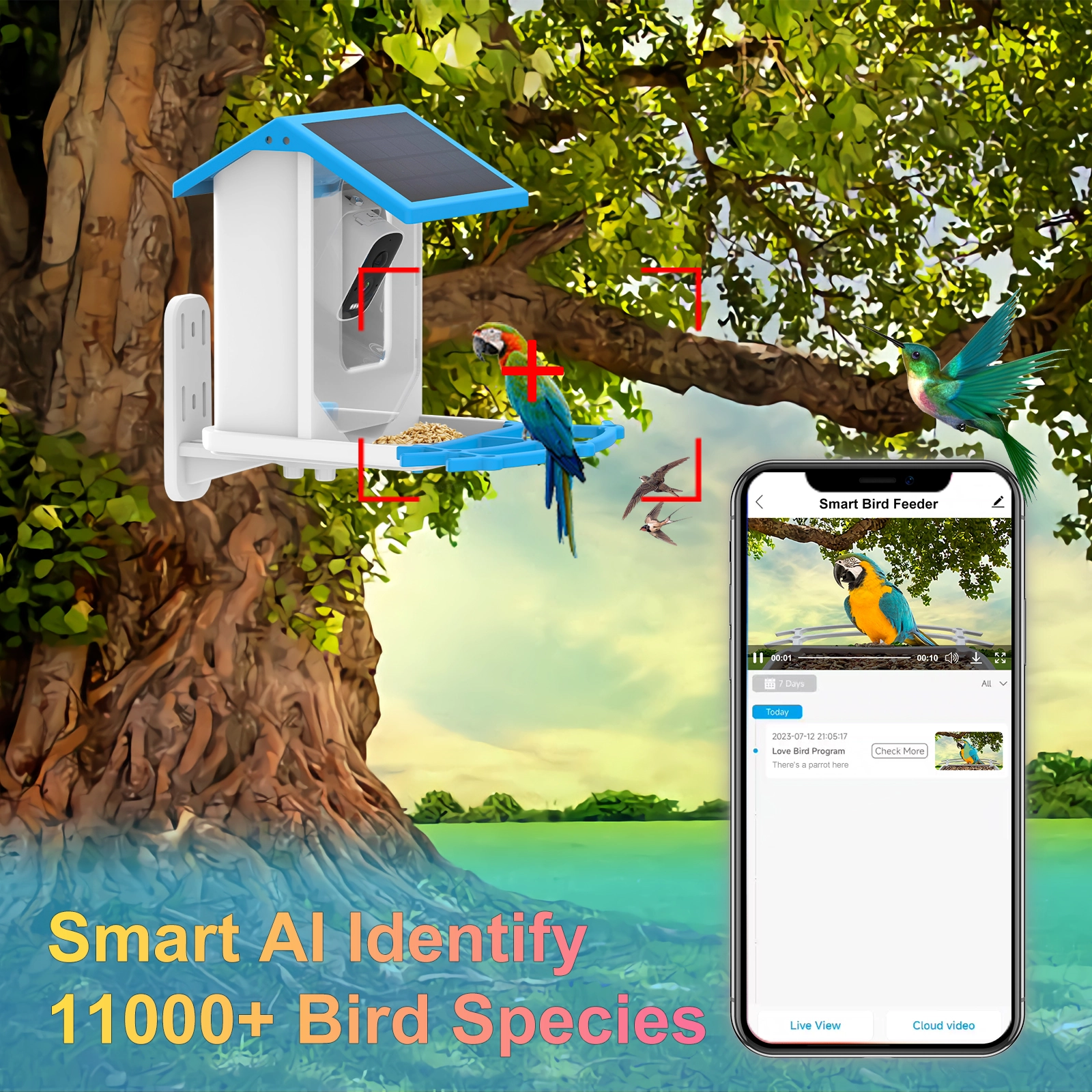 2.5L Capacity Smart Bird Feeder - Image 4