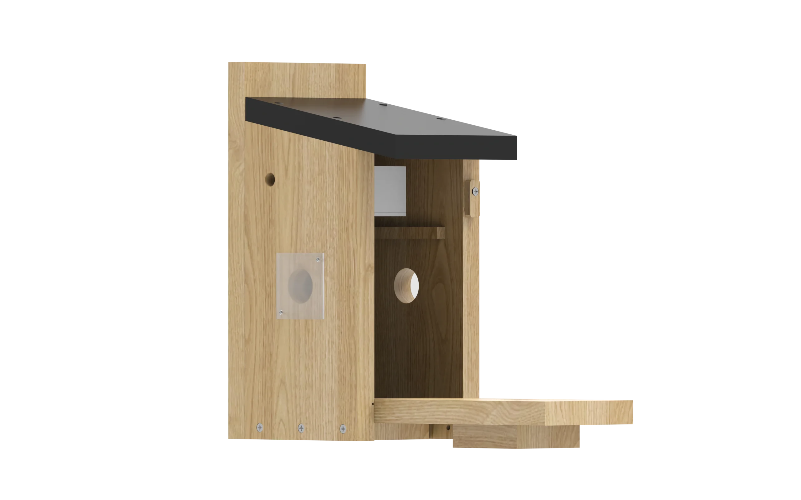 Smart Visual Wooden Birdhouse - Image 3