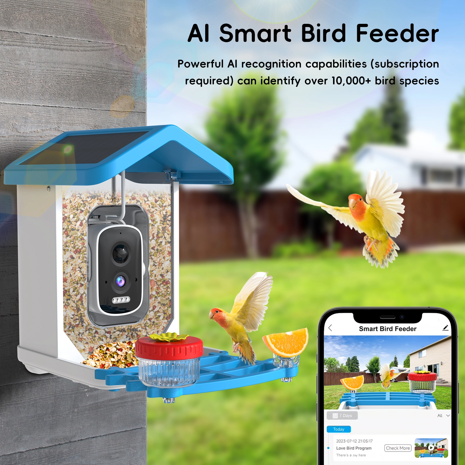 Plastic Smart Al Bird Feeder - Image 2