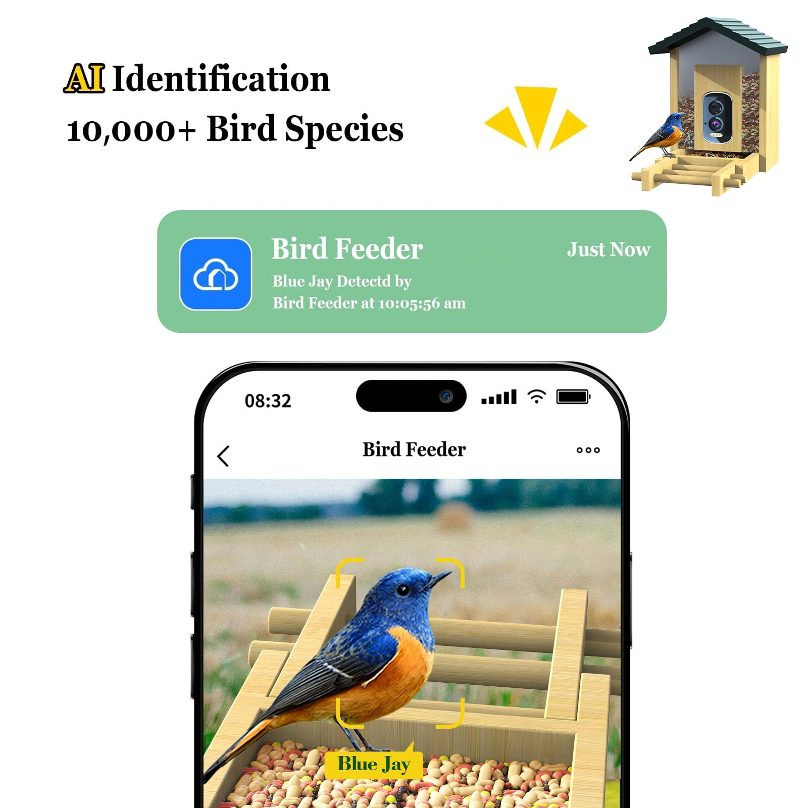Bamboo Al Smart Bird Feeder - Image 4
