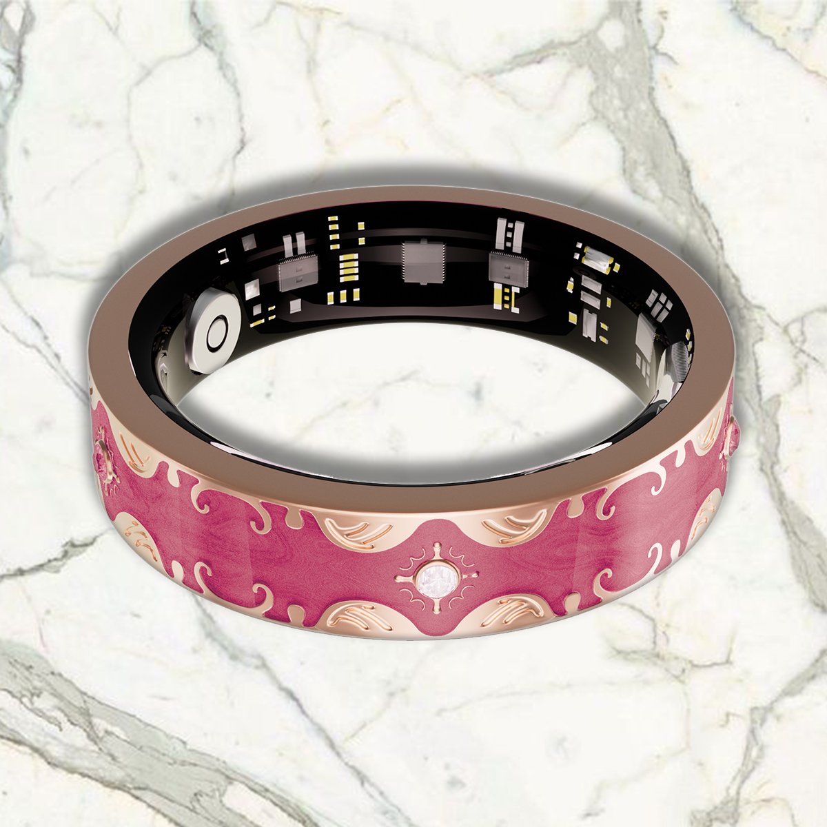 Smart Ring - V10_Brilliant Rose Red