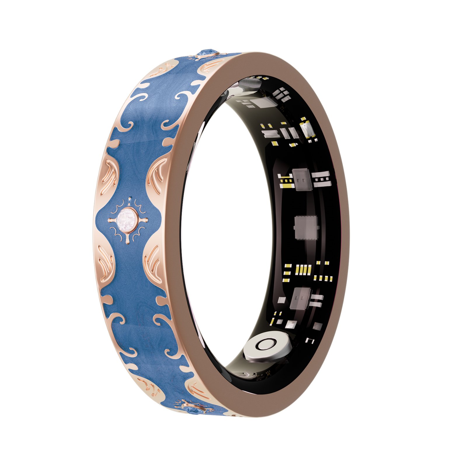 Smart Ring - V10_Sapphire Blue - Image 2