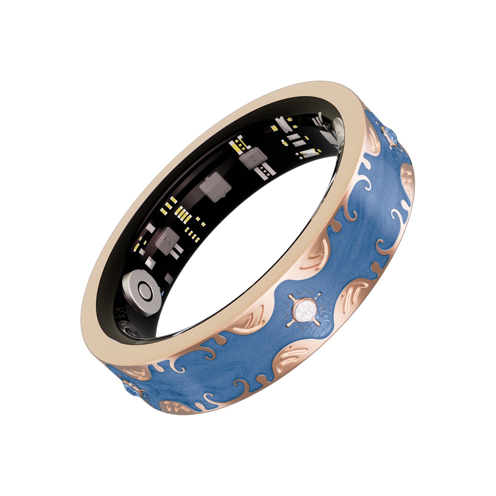 Smart Ring - V10_Sapphire Blue - Image 3