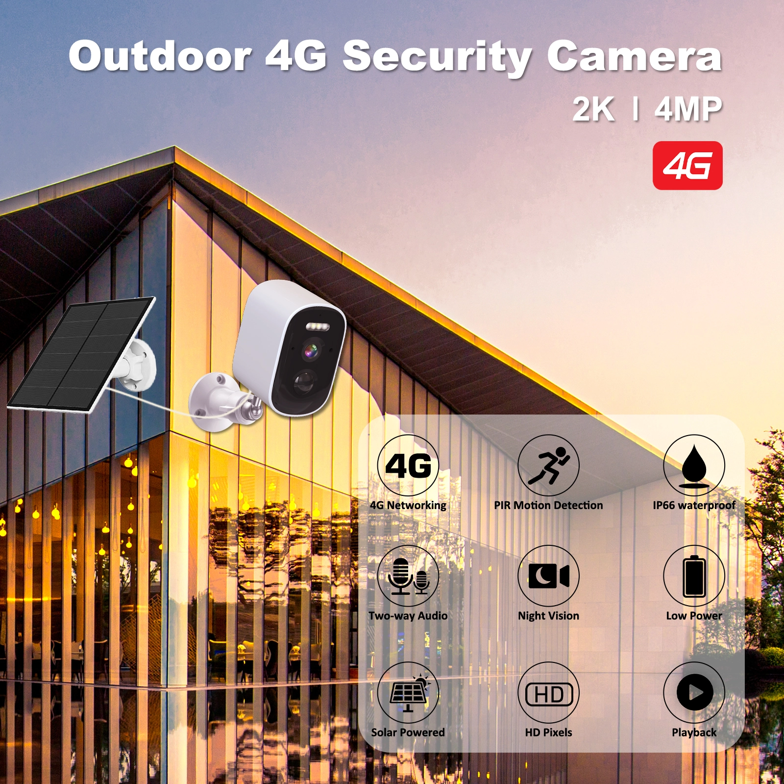 4G PlR Solar Battery Camera-D31 - Image 2