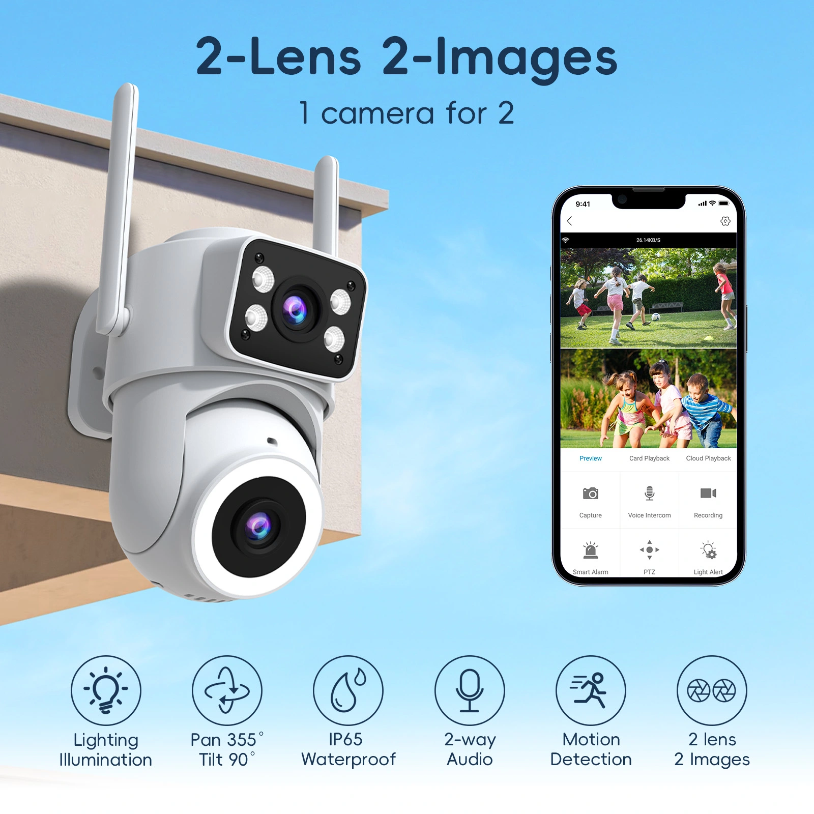 icsee Binocular Surveillance Camera-Q56 - Image 2