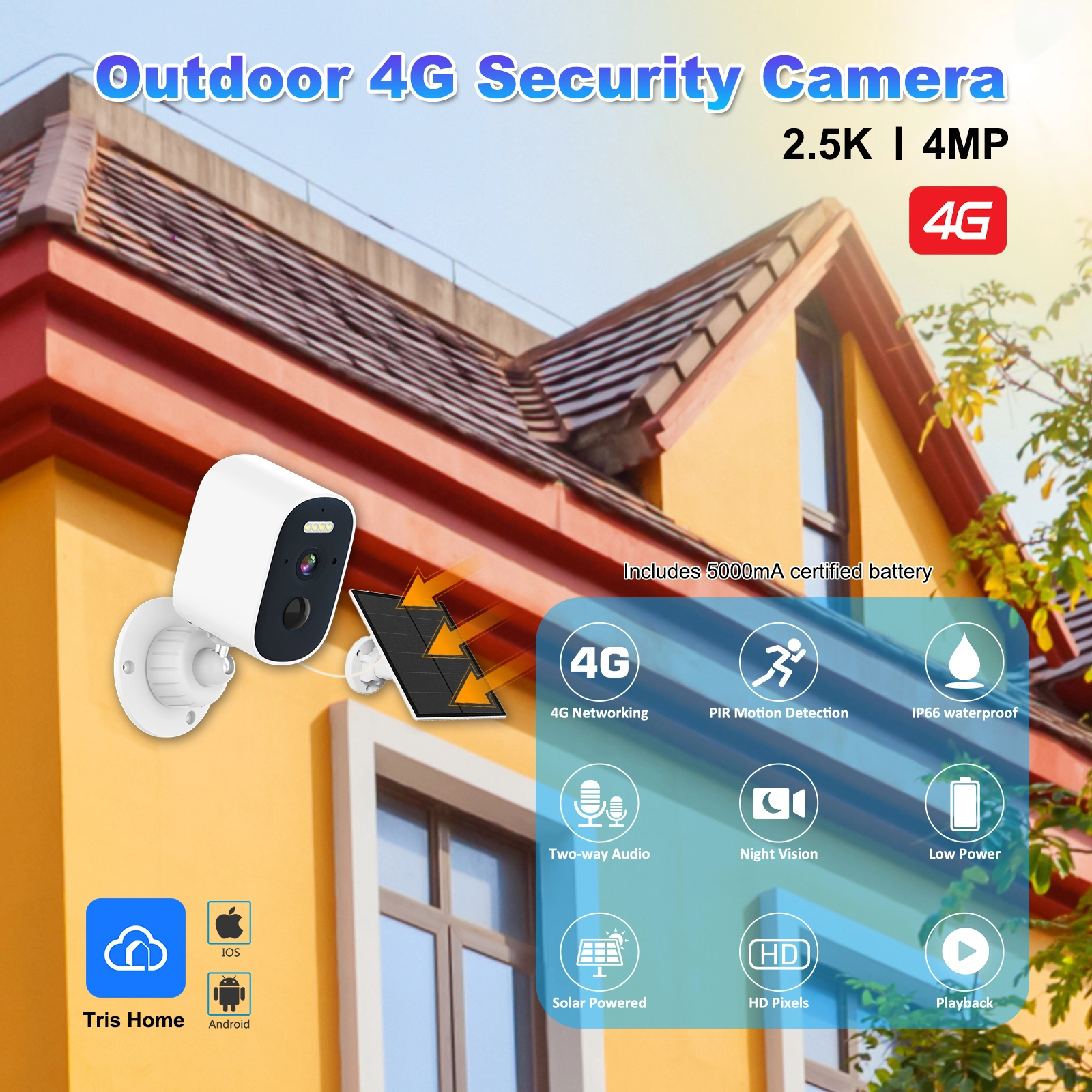 4G PlR Solar Battery Camera-D31 - Image 3