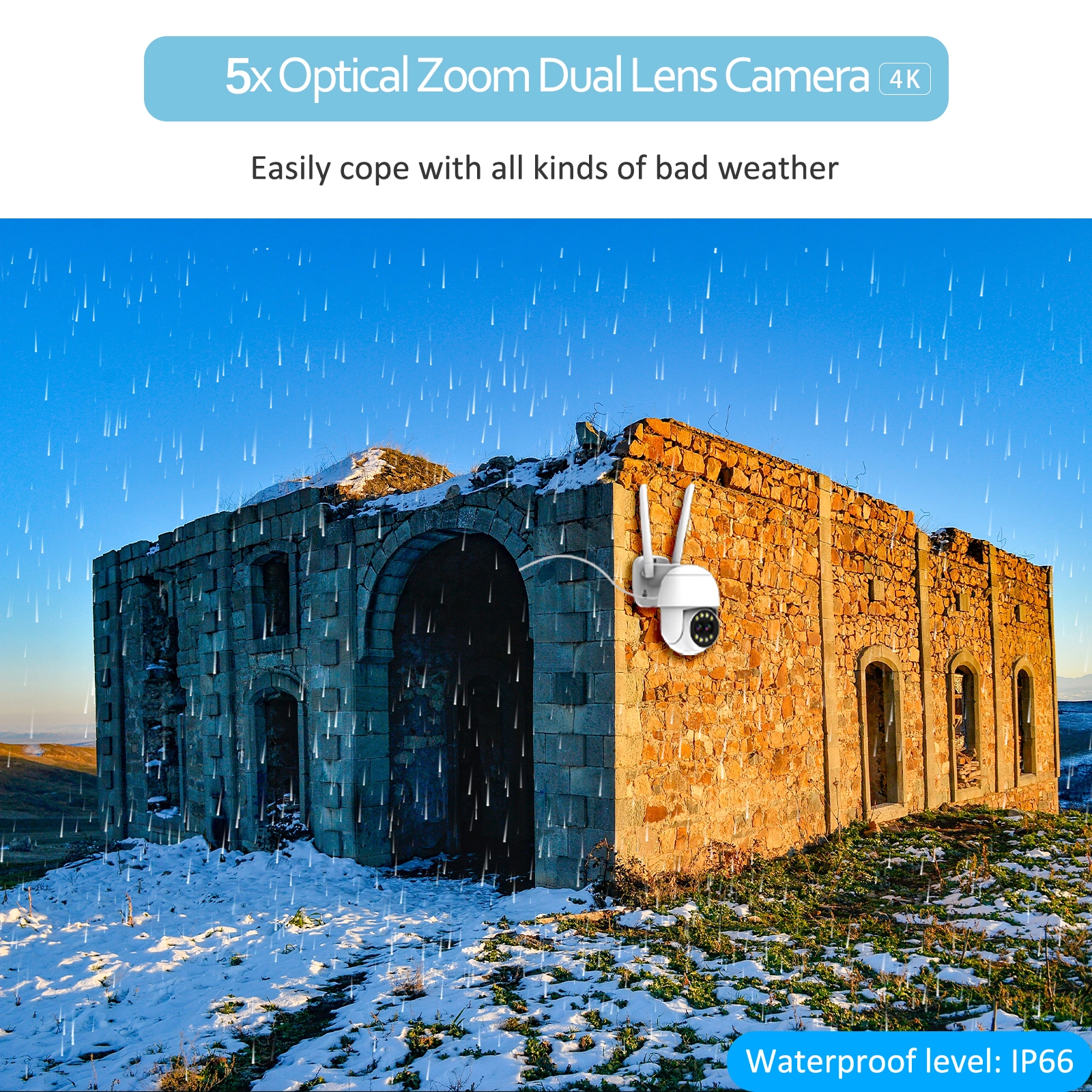 5X Optical Zoom Dual-lens Camera 2K-C19 - Image 3
