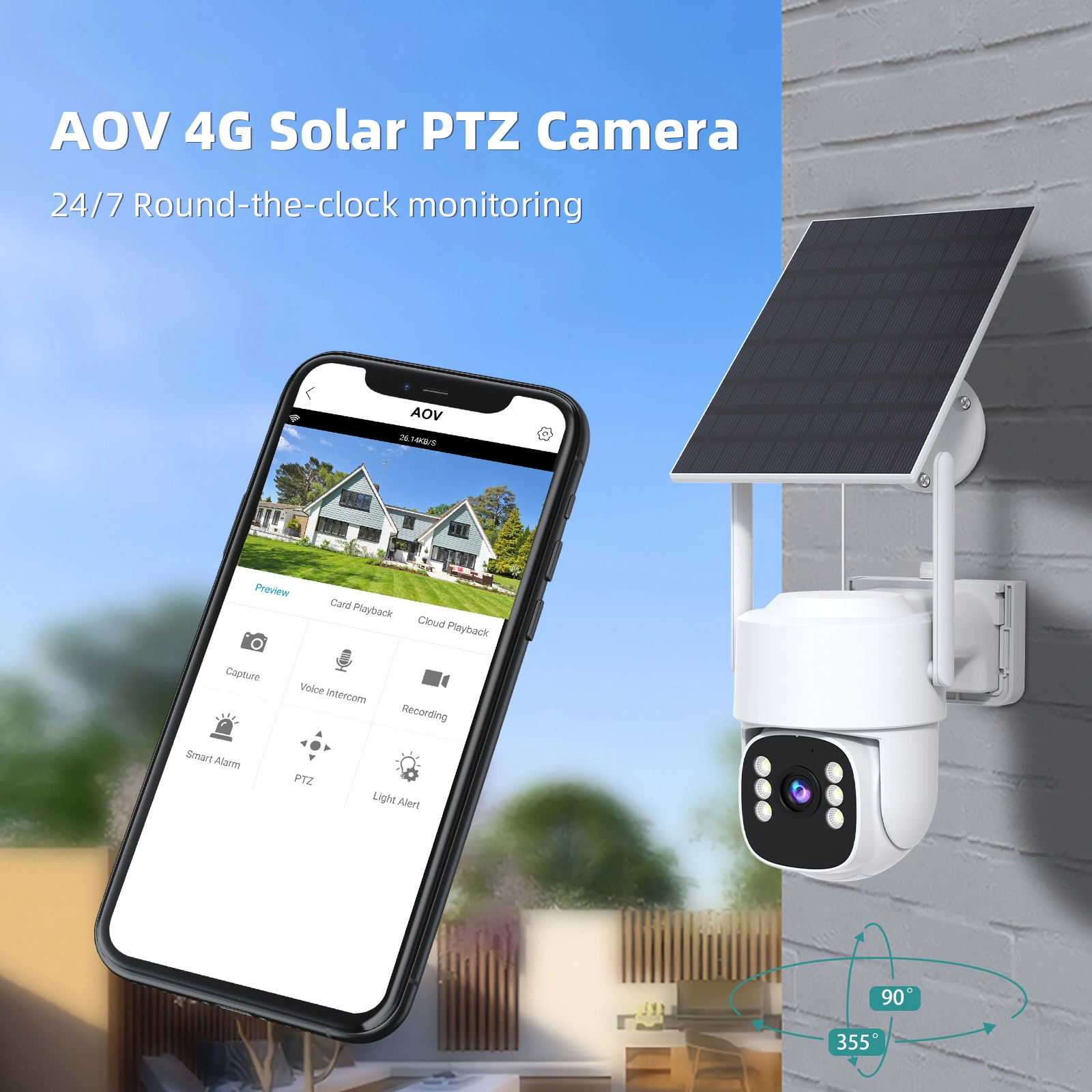 AOV Solar-Powered 4G Camera-D26A - Image 3