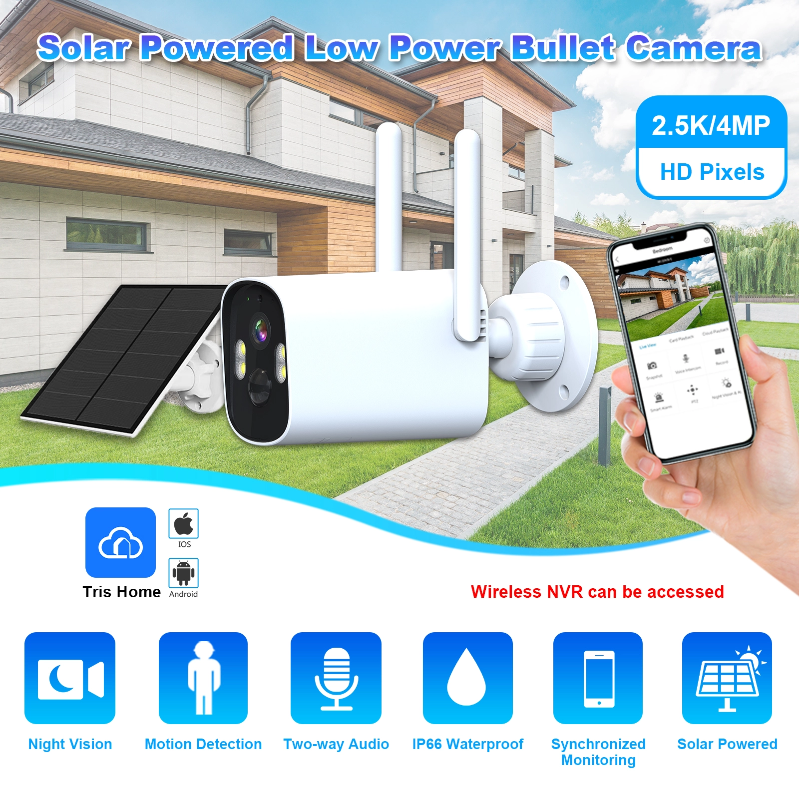 Solar Battery Camera 4MP-D32 - Image 4